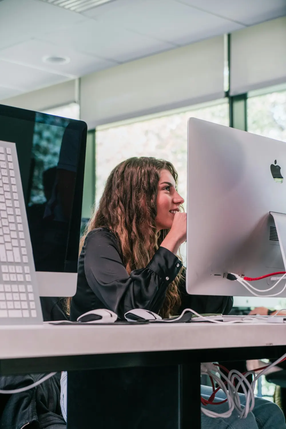 Professional working at a digital workstation