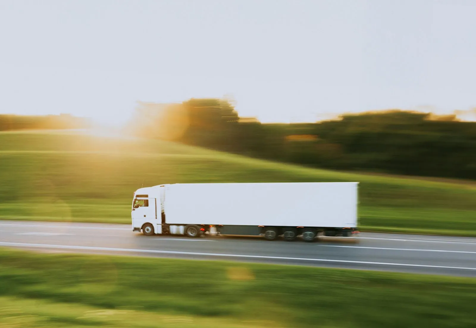 Truck in transport and logistics context